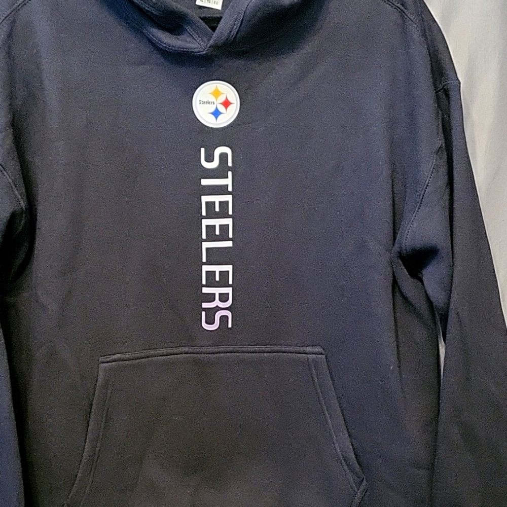 Steelers Lg Blk Hoodie